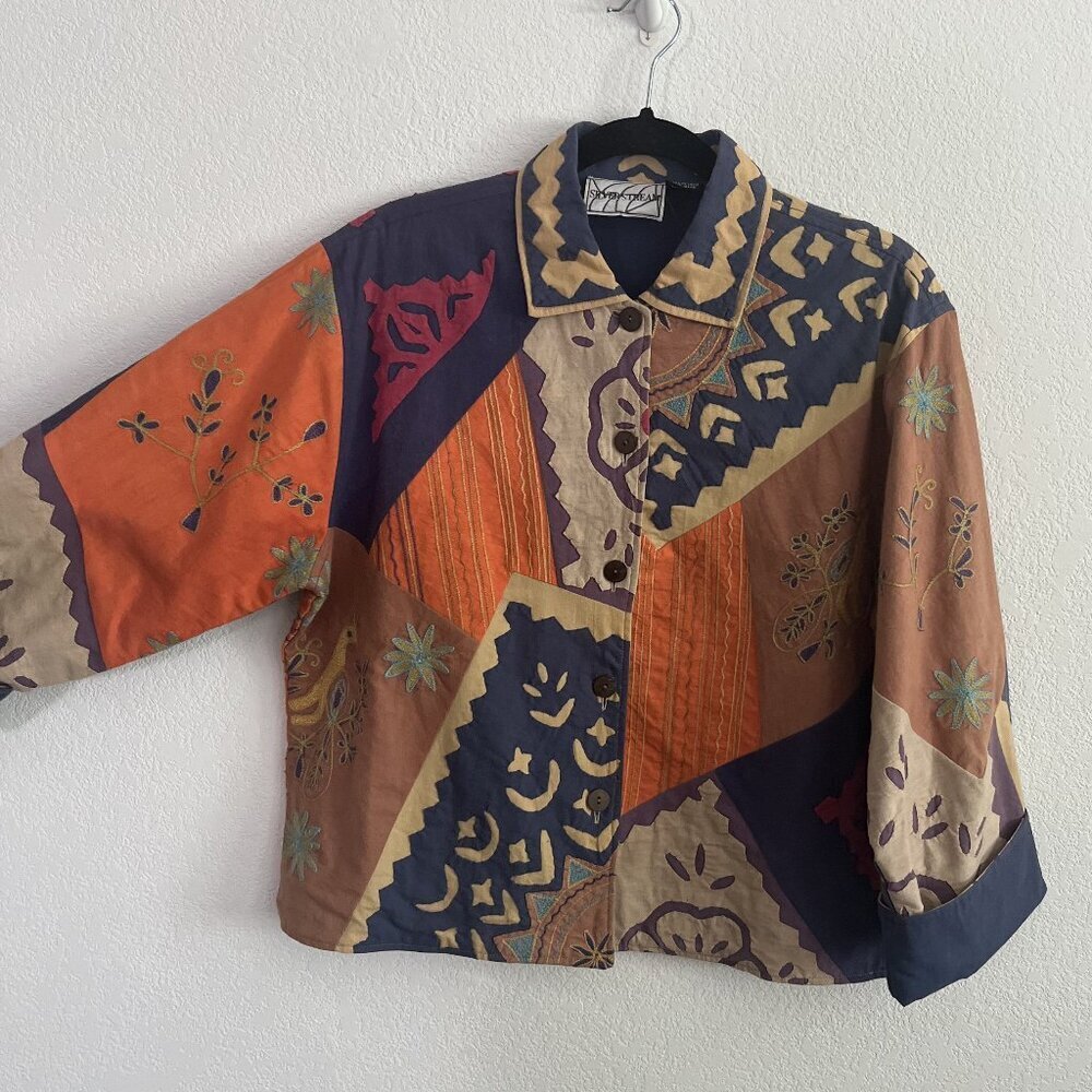 Vintage Silver Stream Patchwork Jacket - image 8